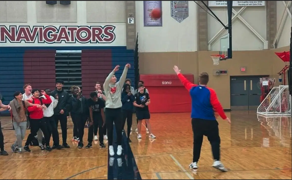 UNL Basketball Player Inspires North Star Students