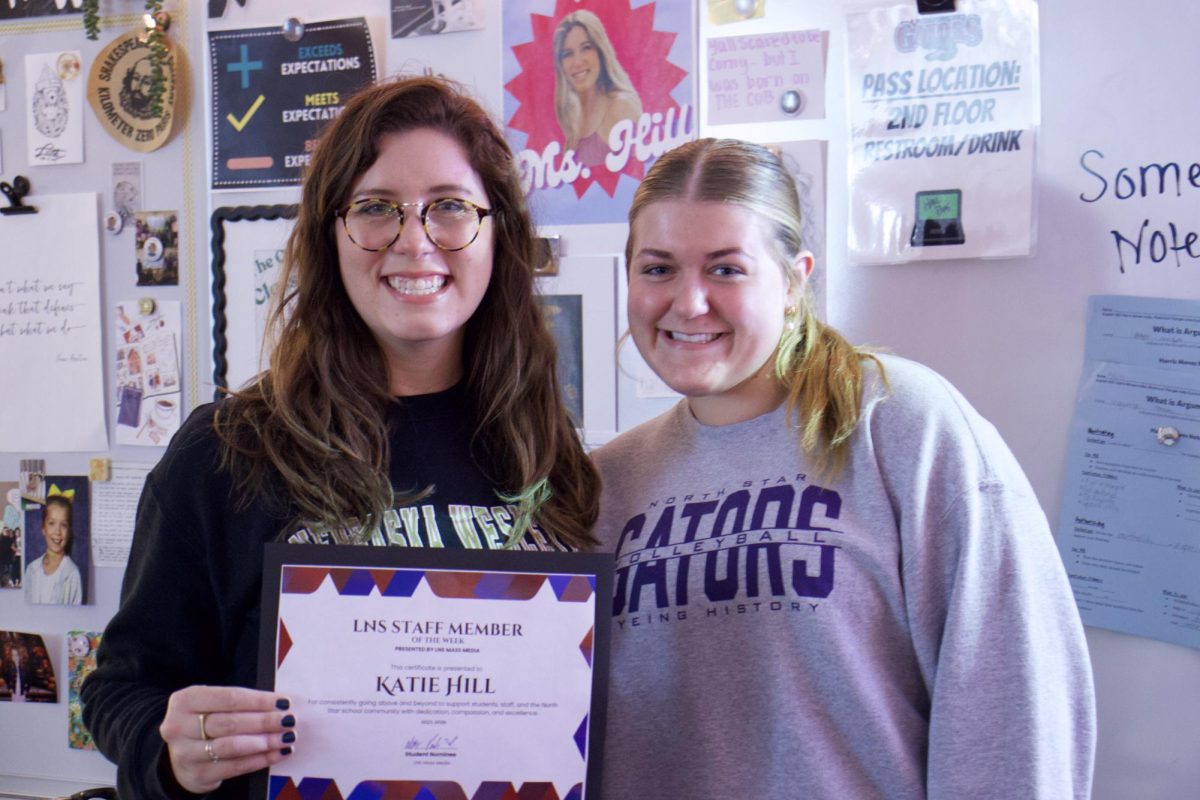 Ms. Hill with student nominee, Lexi Parde