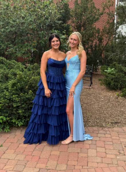 Posing with her “ride or die” seniors Haylee Van Pelt and Ani Leu took in the festivities together over the course of the whole day. The two have been friends since middle school.